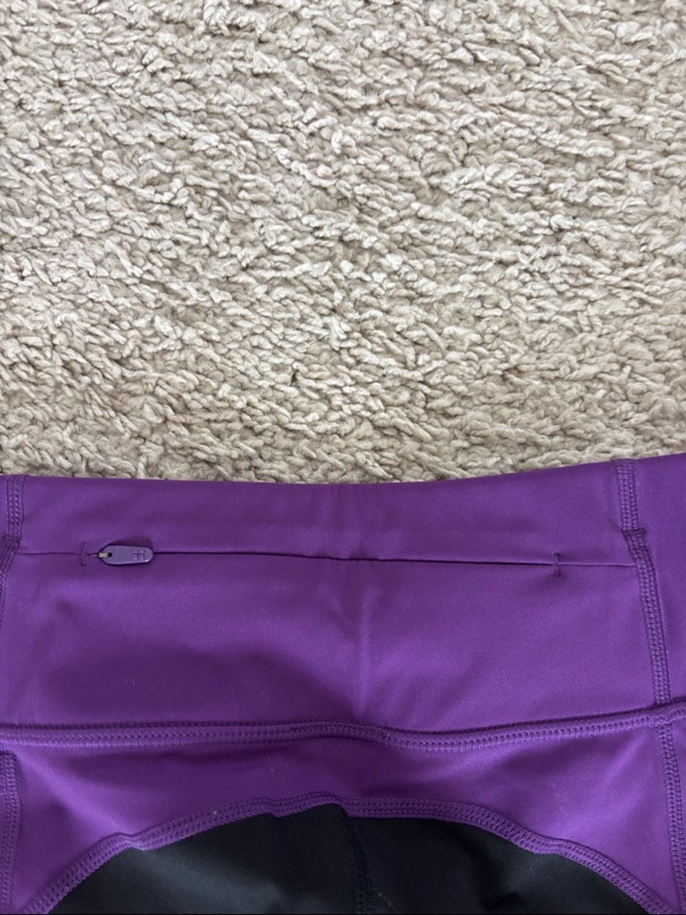 Sweaty Betty Purple, Black & Peach Colorblock Power Leggings - Picture 5 of 5